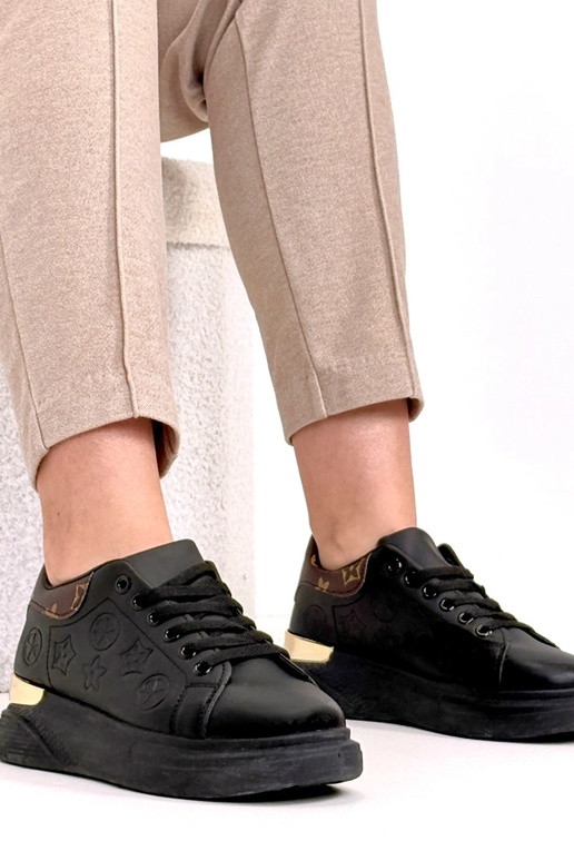 Melni sporta apavi ar tišnējumu Peyton