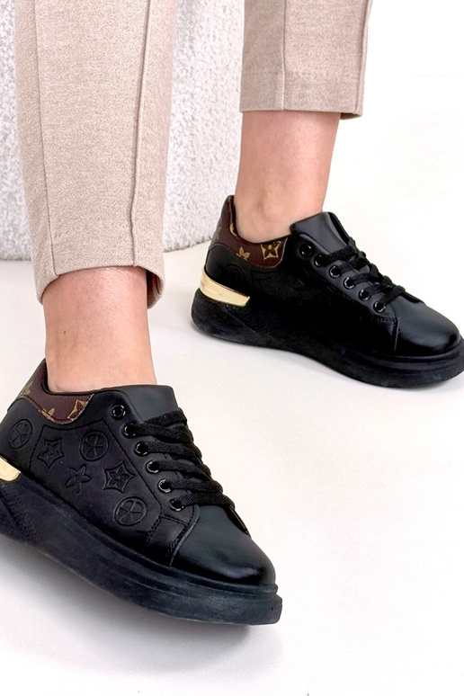 Melni sporta apavi ar tišnējumu Peyton