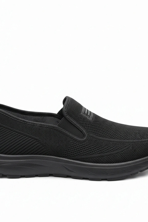 Melni vīriešu sporta apavi bez šņorēm...