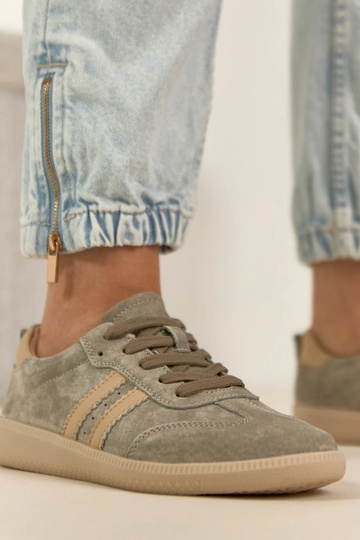 Haki ādas sporta apavi Filippo 2