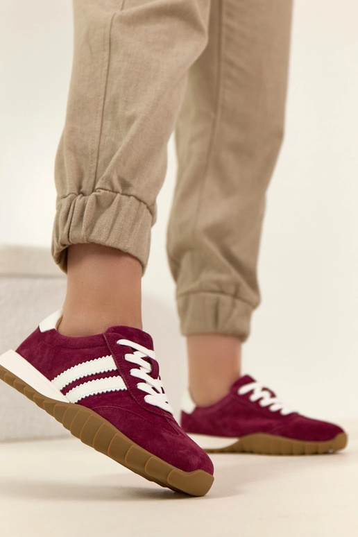 Bordo ādas sporta apavi Filippo