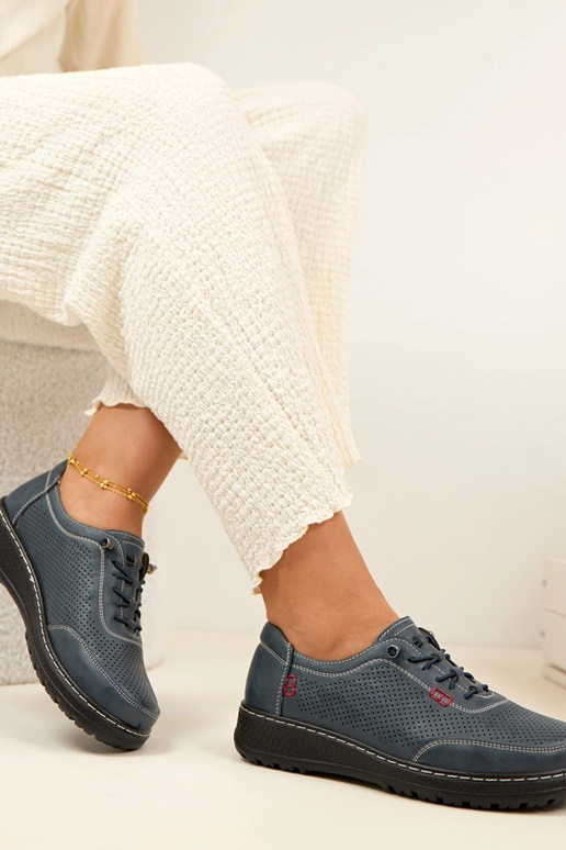 Tumši zili caurumiņi puszābaki Solenne