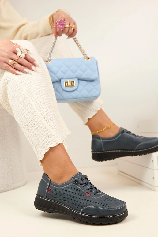 Tumši zili caurumiņi puszābaki Solenne