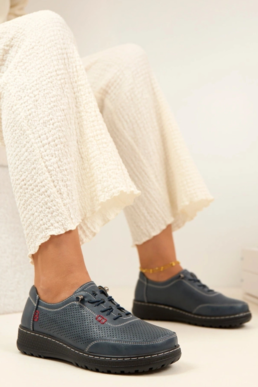 Tumši zili caurumiņi puszābaki Solenne