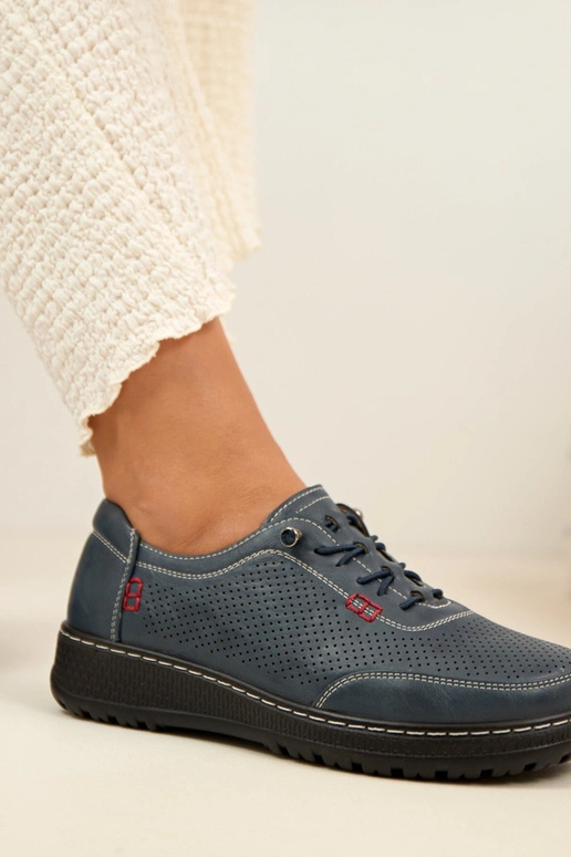 Tumši zili caurumiņi puszābaki Solenne