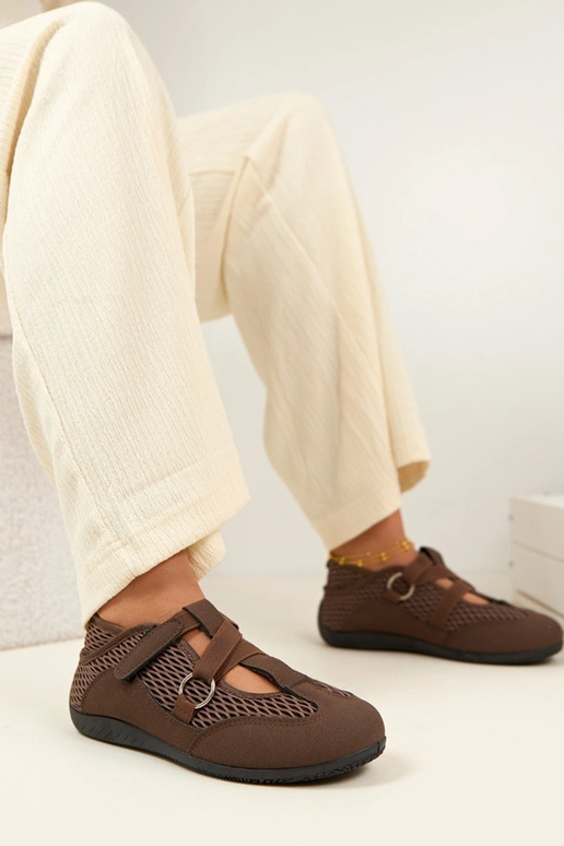 Rudi sporta stila balerīnas apavi Vesper