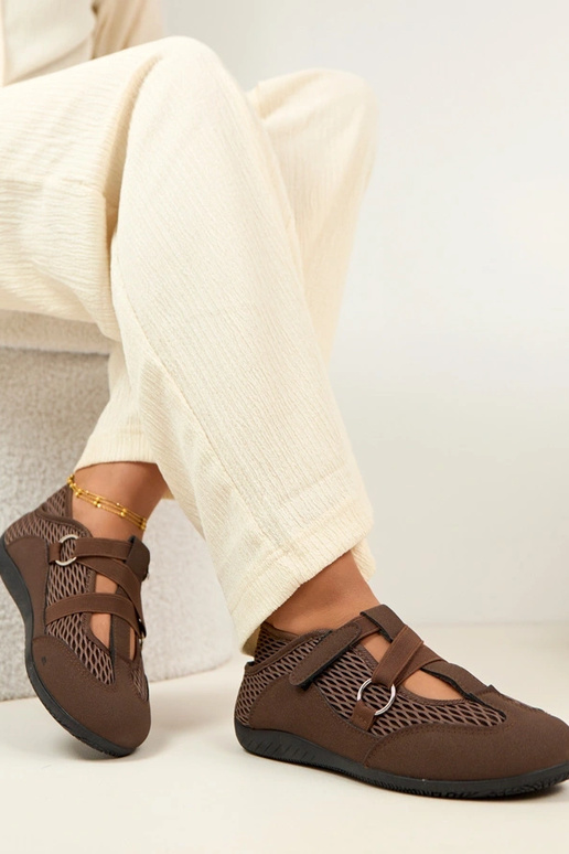 Rudi sporta stila balerīnas apavi Vesper