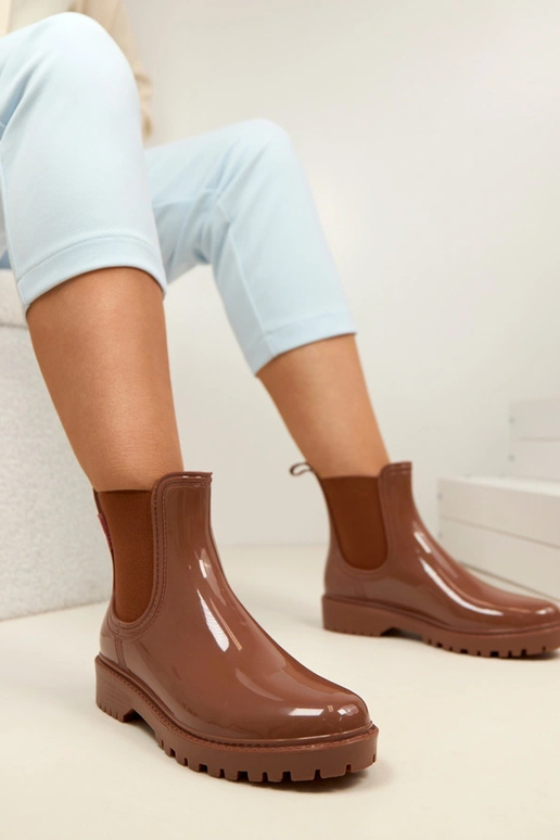 Brūni gumijas zābaki Alba