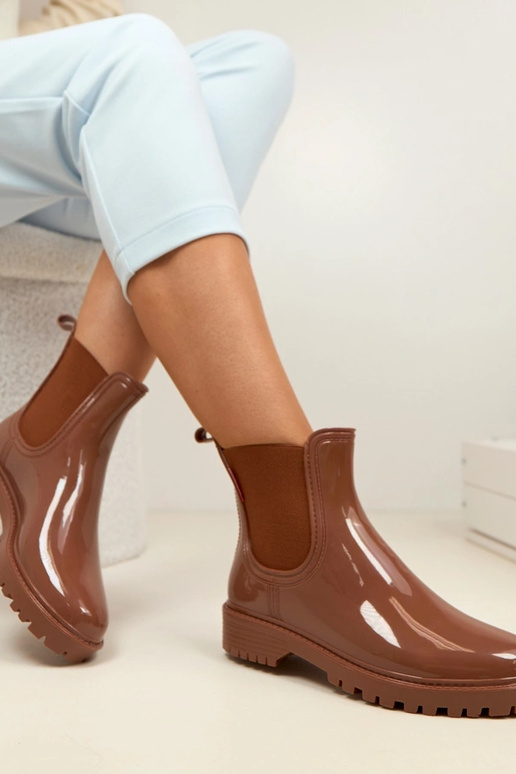 Brūni gumijas zābaki Alba