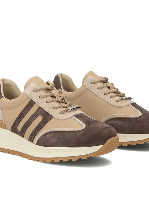 Brūni ādas apavi uz platformas Filippo