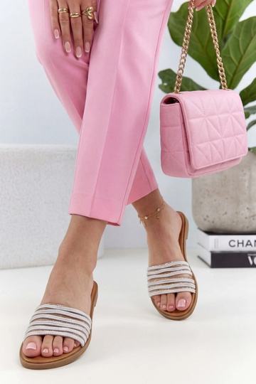 Baltas čības ar cirkonijiem...