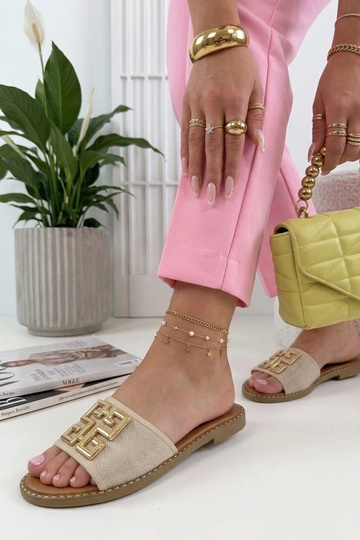 Smilšu krāsas čības ar... 2