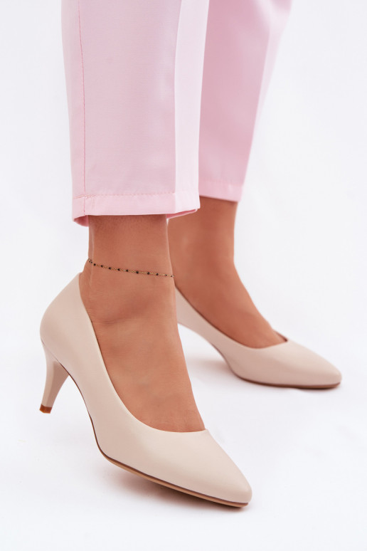 Kurpes no eko ādas Sergio Leone 1379 Ziloņkaula krāsas