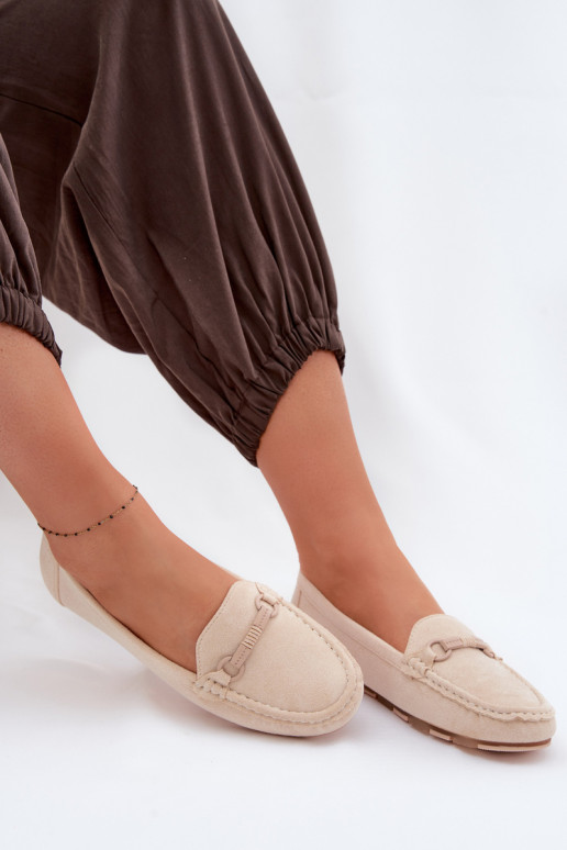 Mokasīni Sieviešu dzīvoklis smilšu krāsas Olisa
