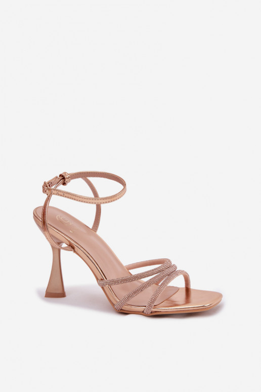 Sieviešu basenes ar papēdi Ze Zdobionymi Paskami Szampańskie Gedira