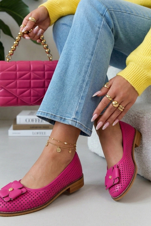 Rozā ādas caurspīdīgas balerīnas Cambell