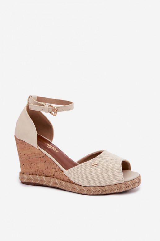 Sieviešu basenes ar platformu Ar bizi INrangler 20261086.06V Ziloņkaula krāsas