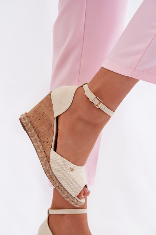 Sieviešu basenes ar platformu Ar bizi INrangler 20261086.06V Ziloņkaula krāsas