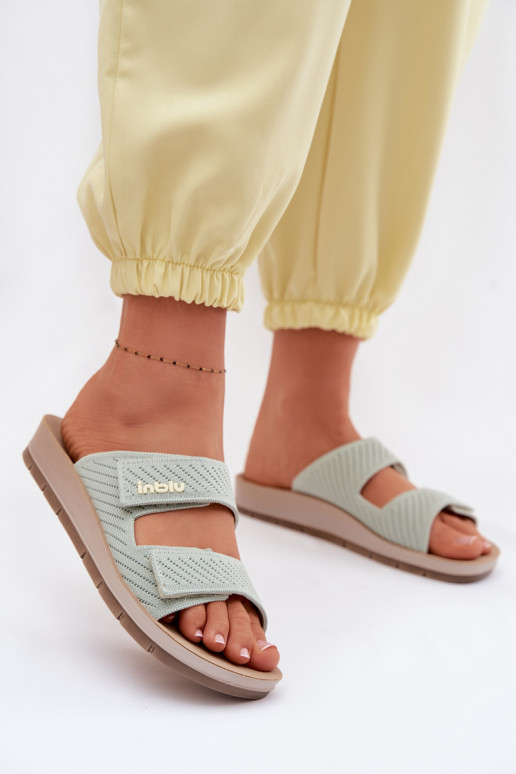 sieviešu čības INBLU AG000015 Zaļas krāsas