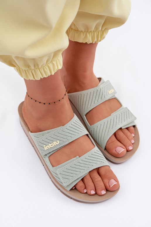 sieviešu čības INBLU AG000015 Zaļas krāsas