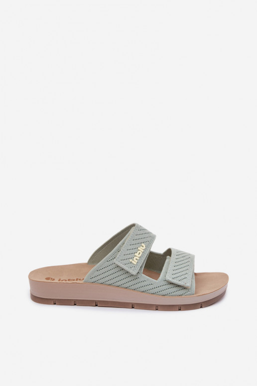 sieviešu čības INBLU AG000015 Zaļas krāsas