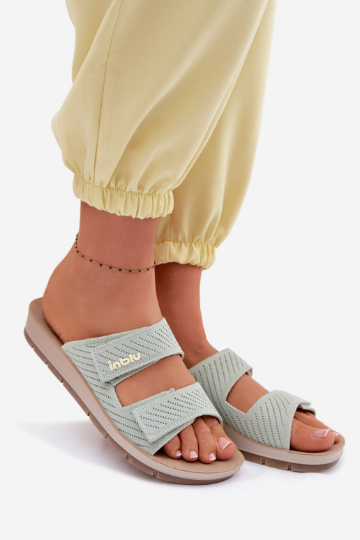 sieviešu čības INBLU AG000015 Zaļas krāsas