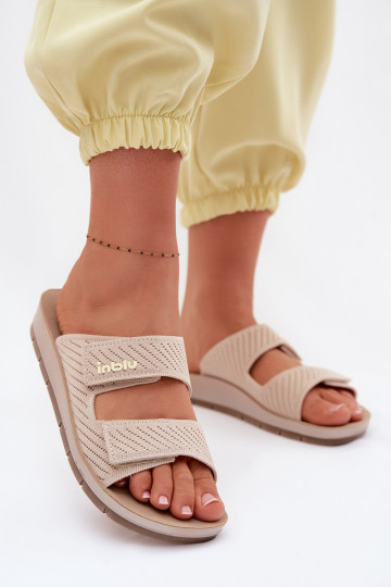 sieviešu čības INBLU AG000015 smilšu krāsas