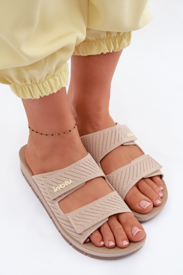 sieviešu čības INBLU AG000015 smilšu krāsas 2