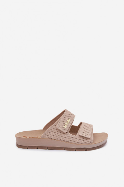 sieviešu čības INBLU AG000015 smilšu krāsas