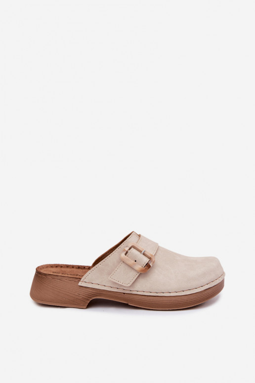 Čības Tukšas Sieviešu ar sprādzēm Inblu TF000003 Ziloņkaula krāsas