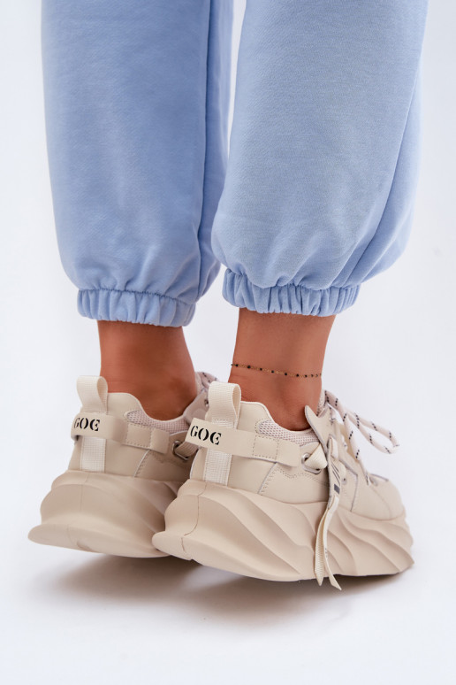 Āda Sneakers modeļa apavi Sieviešu GOE TT2N4012 smilšu krāsas