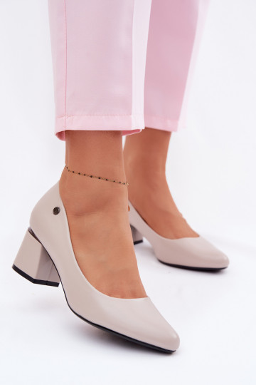 Kurpes ar papēdi Vinceza 62292 Pelēkas krāsas