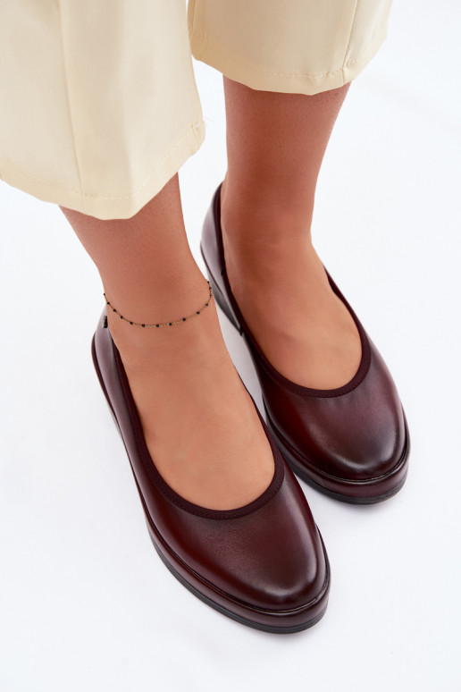 Āda apavi Sieviešu ar platformu Vinceza 39987 bordo krāsas