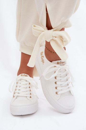 brīvā laika apavi ar platformu Lee Cooper LCIN-26-44-4482 baltas krāsas 2