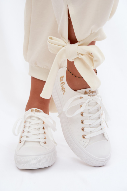 brīvā laika apavi ar platformu Lee Cooper LCIN-26-44-4482 baltas krāsas
