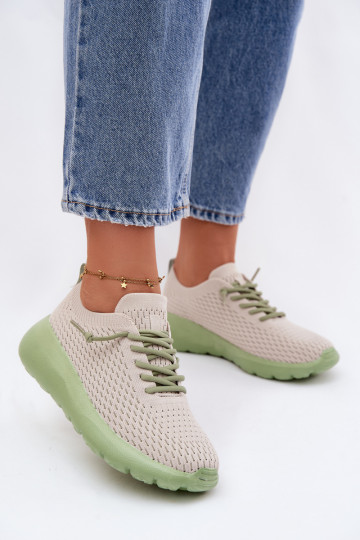 Auduma sporta apavi Sieviešu smilšu krāsas Helinae 2