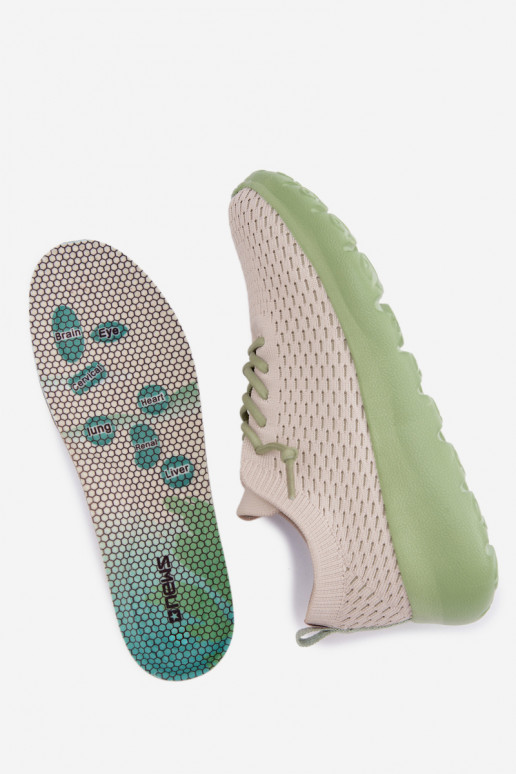 Auduma sporta apavi Sieviešu smilšu krāsas Helinae