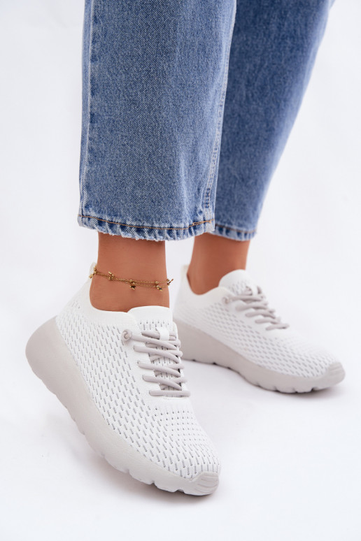 Auduma sporta apavi Sieviešu baltas krāsas Helinae