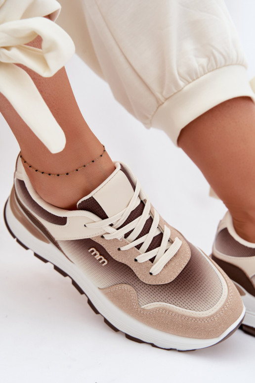 Sneakers modeļa apavi Sieviešu ar platformu brūnas krāsas Lelmira