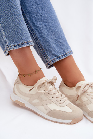 Sneakers modeļa apavi Sieviešu Vinceza 11674 smilšu krāsas