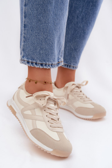 Sneakers modeļa apavi Sieviešu Vinceza 11674 smilšu krāsas 2