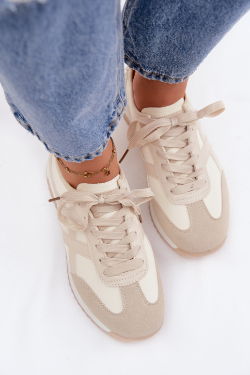 Sneakers modeļa apavi Sieviešu Vinceza 11674 smilšu krāsas