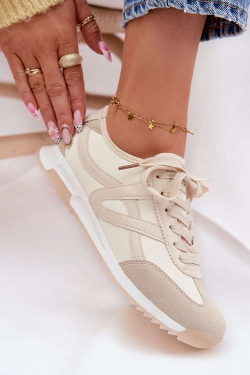 Sneakers modeļa apavi Sieviešu Vinceza 11674 smilšu krāsas