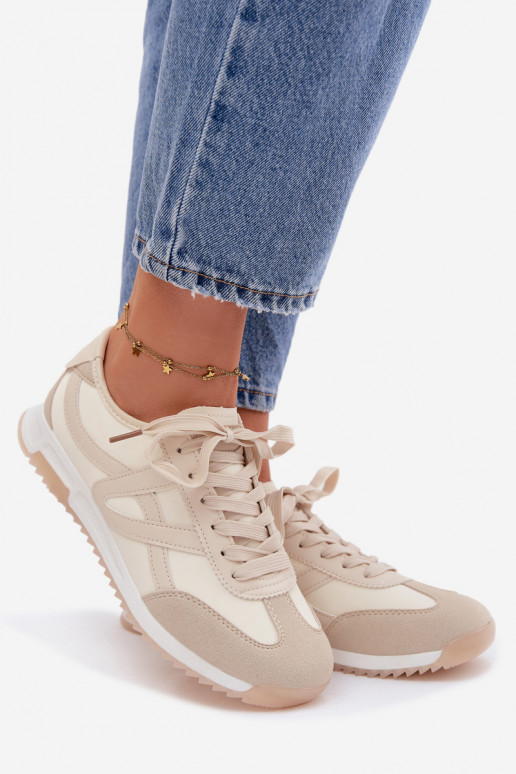 Sneakers modeļa apavi Sieviešu Vinceza 11674 smilšu krāsas