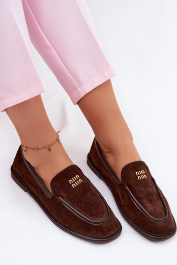 zempapēžu sieviešu mokasīniLamóInką Vinceza 62271 CzekoladoIne