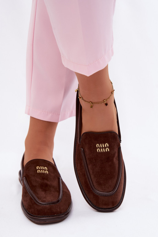 zempapēžu sieviešu mokasīniLamóInką Vinceza 62271 CzekoladoIne