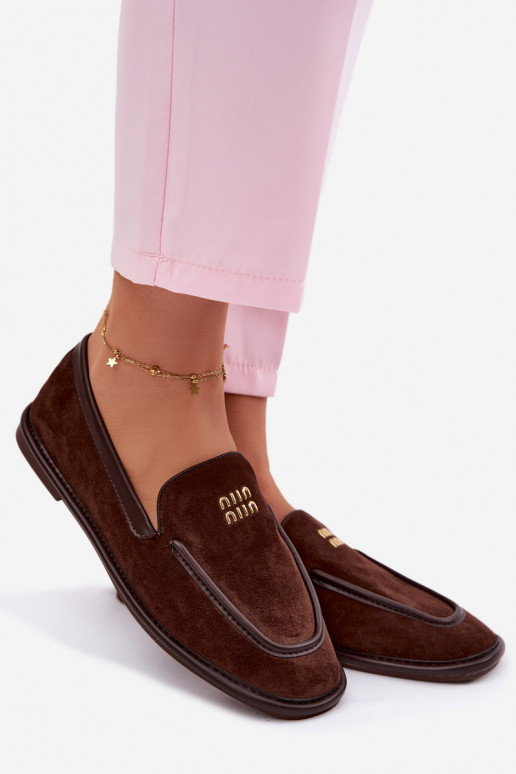 zempapēžu sieviešu mokasīniLamóInką Vinceza 62271 CzekoladoIne