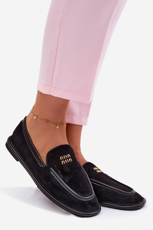 zempapēžu sieviešu mokasīniLamóInką Vinceza 62271 melnas krāsas