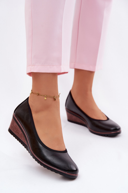 apavi Sieviešu ar platformu Vinceza 58628 melnas krāsas