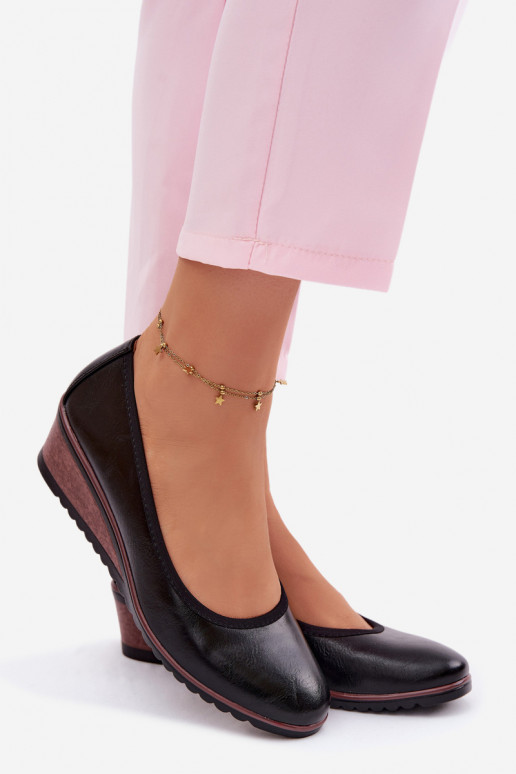 apavi Sieviešu ar platformu Vinceza 58628 melnas krāsas